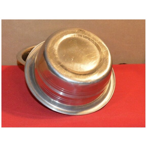 Set of 2 Pet Bowls Stainless Steel - Multi Purpose Serving or Mixing ~6-1/2" Dia - Picture 2 of 2